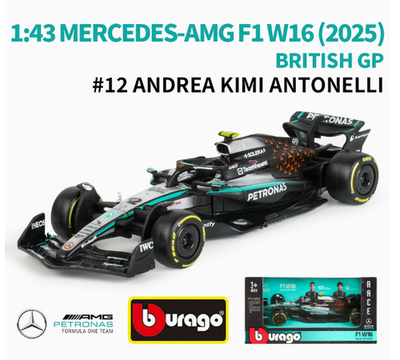 Bburago 1:43 F1 Formula Mercedes AMG W16 W15 Lewis Hamilton