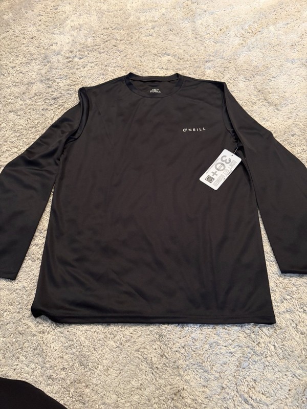 O'Neill Long Sleeve Rash Guard 50+ Sun Protection Size Small Slim Fit NWT!
