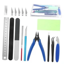 11PCS Model Kit Tools, Gundam Model Tool Kit, Hobby Building Tools Kit Set A