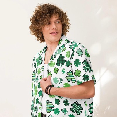 Luck of the Irish Green Patrick Day 3D Print Hawaiian Shirt 