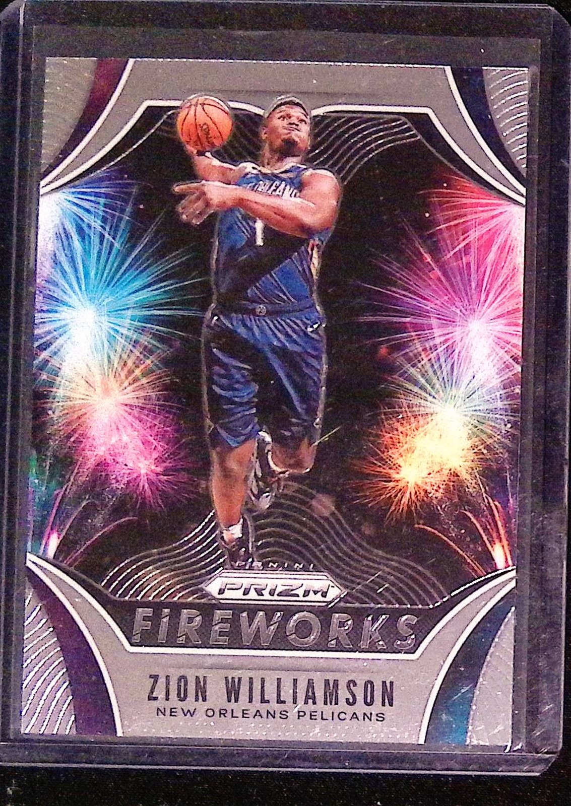 2019-20 Panini Prizm #26 Zion Williamson Fireworks