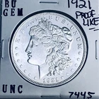 1921 BU GEM MORGAN SILVER DOLLAR UNC MS+++ U.S. MINT RARE COIN 7445