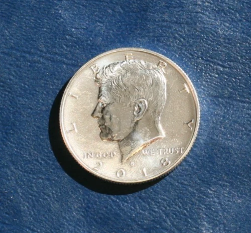 2018 S SILVER REVERSE PROOF KENNEDY HALF DOLLAR   *ONLY 199K MINTED*