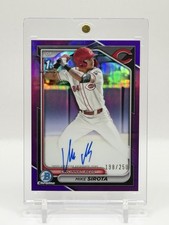 2024 Bowman Draft - Chrome Prospect Autographs Mike Sirota #CPA-MS Purple...