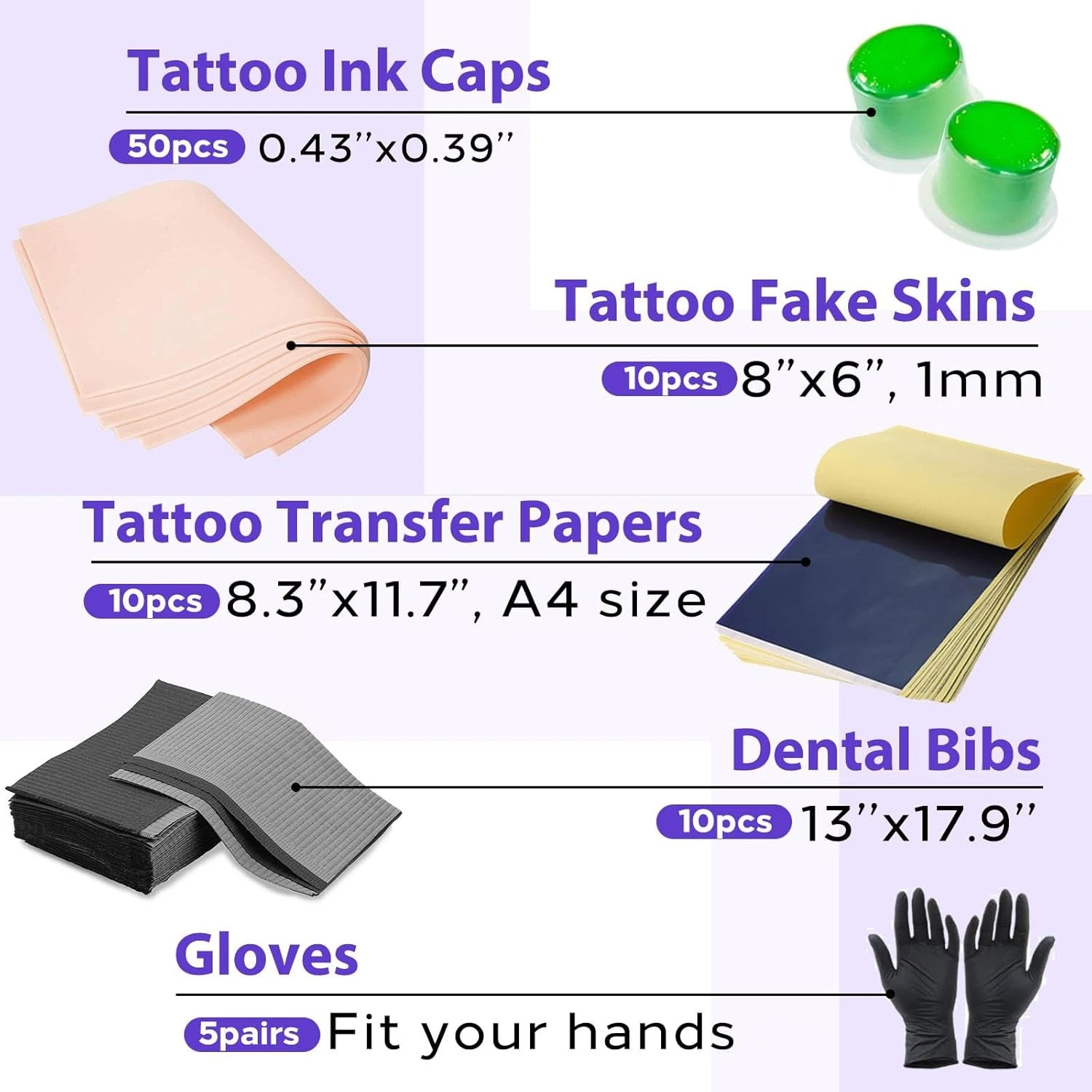 85PCS Tattoo Skin Kit - Usiriy Practice Fake 85Pcs - product detail image 2