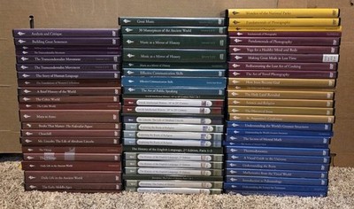 Large Lot Of 42 The Great Courses DVD's & Books Teaching Company