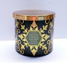 Goose Creek WINTER VANILLA BALSAM Large 3-Wick Scented Candle, 14.5 oz