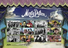 GB 2025 MONTY PYTHON Stamp Collectors Sheet S/A, A4 size, issue date 14/08/2025