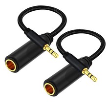 WISYIFIL 1/4 to 3.5mm Cable 1ft Long, Quarter inch 6.35mm Female 3.5mm...