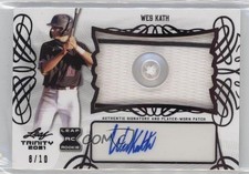2021 Leaf Trinity Patch Auto Black 8/10 Wes Kath #PA-WK1 Patch Auto uk2