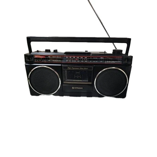 Vintage Hitachi trk-620h High Performance Boom Box Radio Cassette Player