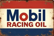 Mobil Exxon Retro Vintage Gas Gasoline Oil Tin Sign 8x12 inches Station Qqp