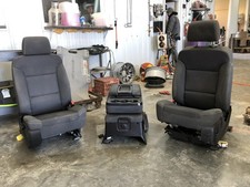 2014-2019 Gm 1500 Black Cloth Front Bucket Seats No Console Double Crew Cab