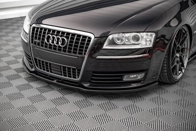 Street+ Spoilerlippe Front Ansatz passend für Audi S8 D3 schwarz Hochglanz