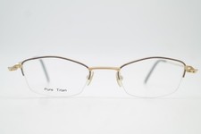 Vintage Brille OPTIK TITAN 4020 TITAN Gold Violett Halbrand Brillengestell