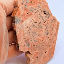 Argentinian Rhodochrosite Polished Slab 4 x 3.5 in 5.35 oz Inca Rose