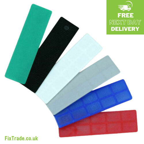 Window Glazing Glass Flat Plastic Packers 100mm x 28mm Several Sizes ...