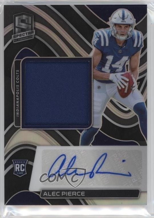 2022 Panini Spectra Prizm /125 Alec Pierce #219 RPA Rookie Patch Auto RC