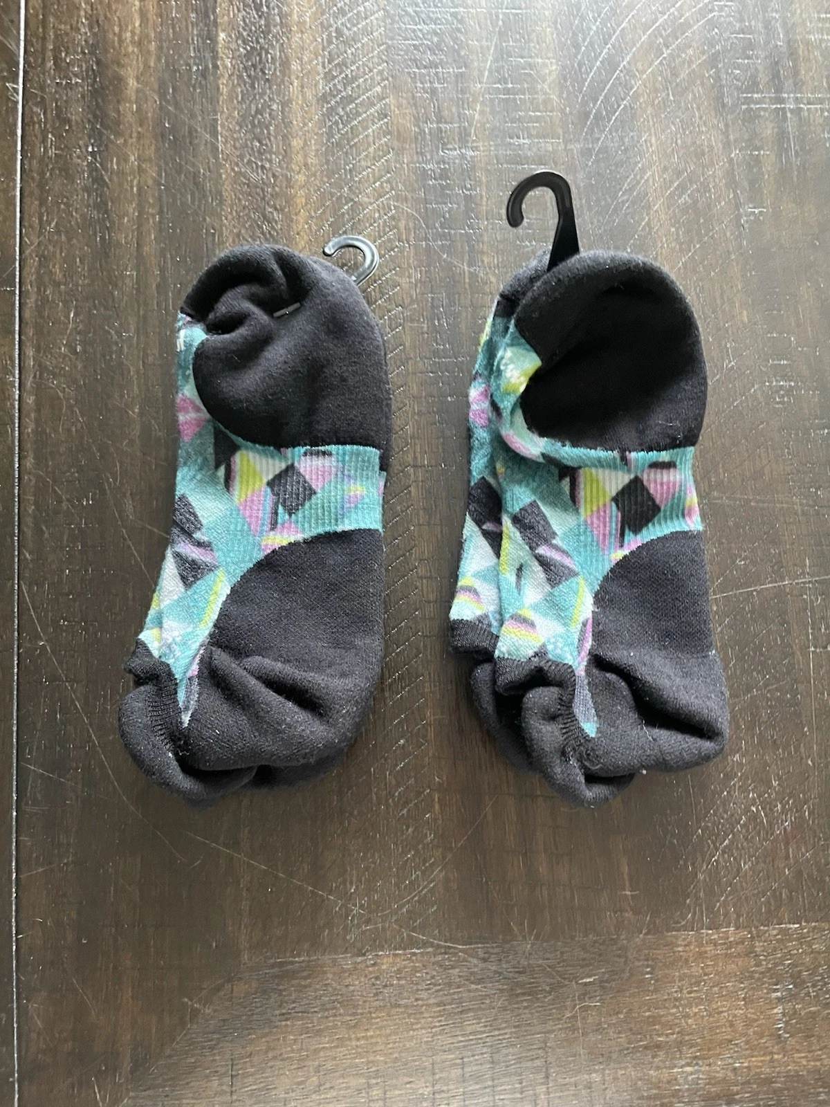 2 Smartwool Womens Targeted Cushion Running Ankle Multicolor L Socks