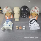 Galoob STAR WARS MICRO MACHINES TRANSFORMING HEAD LOT Of 9 action fleet vintage