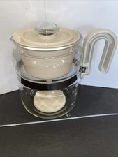 Gemco Brand Percolator Coffee Pot Heat Resistant Glass 2-8 Cup Stove Top