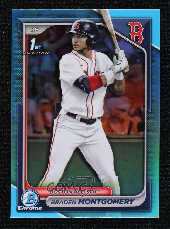 2024 Bowman Draft Chrome Sky Blue Refractor Braden Montgomery #BDC-58 1e8e