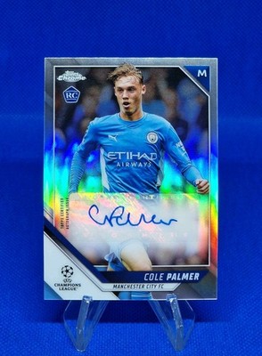 2021-22 Topps Chrome UEFA Champions League COLE PALMER Rookie Refractor Auto