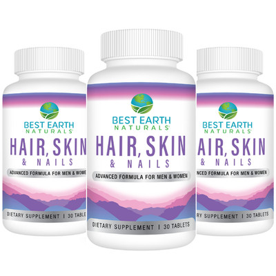 Hair Skin & Nails by Best Earth Naturals Buy 2 Get 1 FREE 3 Pack