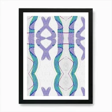 Abstract Pattern Fabric Art Print Framed Wall Art Poster Canvas Print Picture