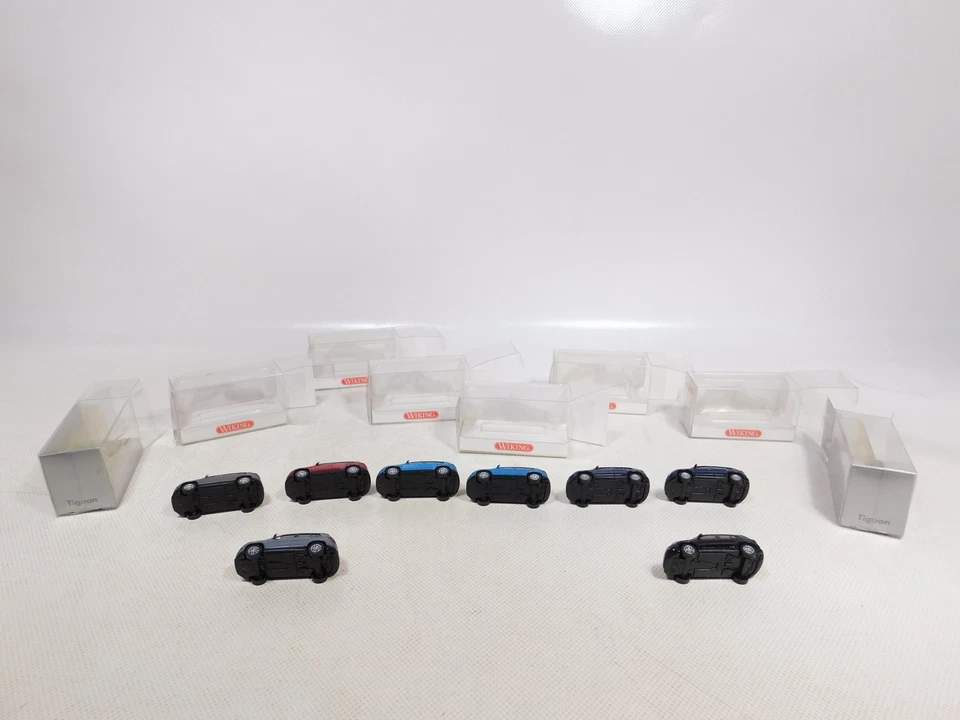 Wiking 1:87 H0 8X PKW VW Tiguan 0068 39 31 0068 40 30 Ecc Mint Box #EG771-0,5 - Immagine 3 di 4