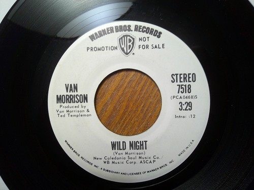 PROMO WARNER BROS 45 RECORD/VAN MORRISON/WILD NIGHT / MONO STEREO/ EX/EX++ - 第 1/2 張圖片