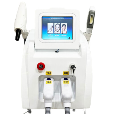 2in 1 SHR IPL skin rejuvenation Carbon peel nd yag Laser Machine tattoo removal