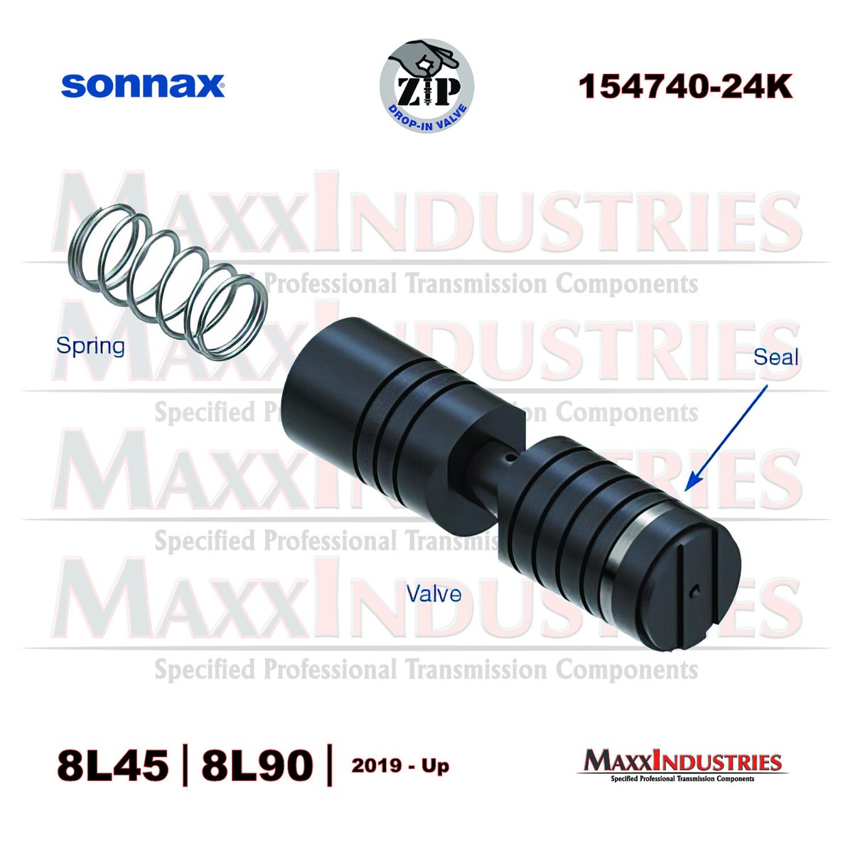 8L45-8L90 Transmission S4 Clutch Control Valve Kit 2019-up Sonnax