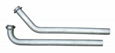 Pypes Performance DGU20S Exhaust Downpipes SS Natural 2.5" Dia for Chevy (Pair)