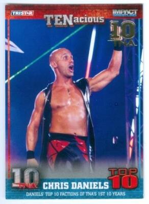 CHRISTOPHER DANIELS ''GOLD PARALLEL BASE CARD #85 /10'' TRISTAR TNA TENacious