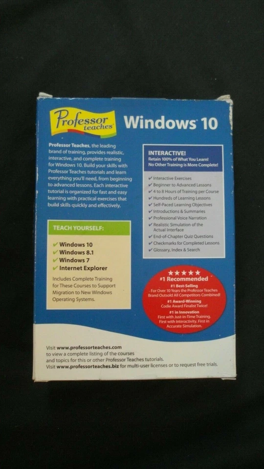 GENUINE Professor Teaches Office 2016 & Windows 10 14-Program Set For Windows - Image 2 of 2