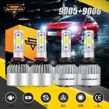 AUXBEAM LED Headlight Bulbs Conversion Kit 9005 9006 High Low Beam Bright White