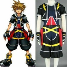 Kingdom Hearts II 2 Sora Full Set Suit Cosplay Costume Custom/