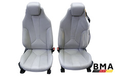 Bmw I8 I12 Coupe Front Left Right Carum Gray Leather Seats 2014 - 2019 Oem Bmw I8 I12 Coupe Front Left Right Carum Gray Leather Seats 2014 - 2019 Oem