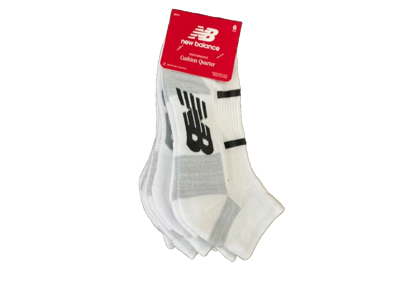 NEW BALANCE 6 Pr Performance Cushion QUARTER Ankle SOCKS Mens SIZE 6 - 12.5 NEW
Opens in a new windo