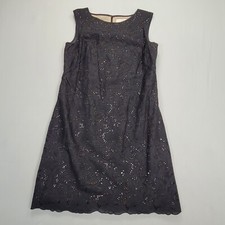 Ann Taylor Dress Womens 8 Black Stylish Casual Comfort Ladies