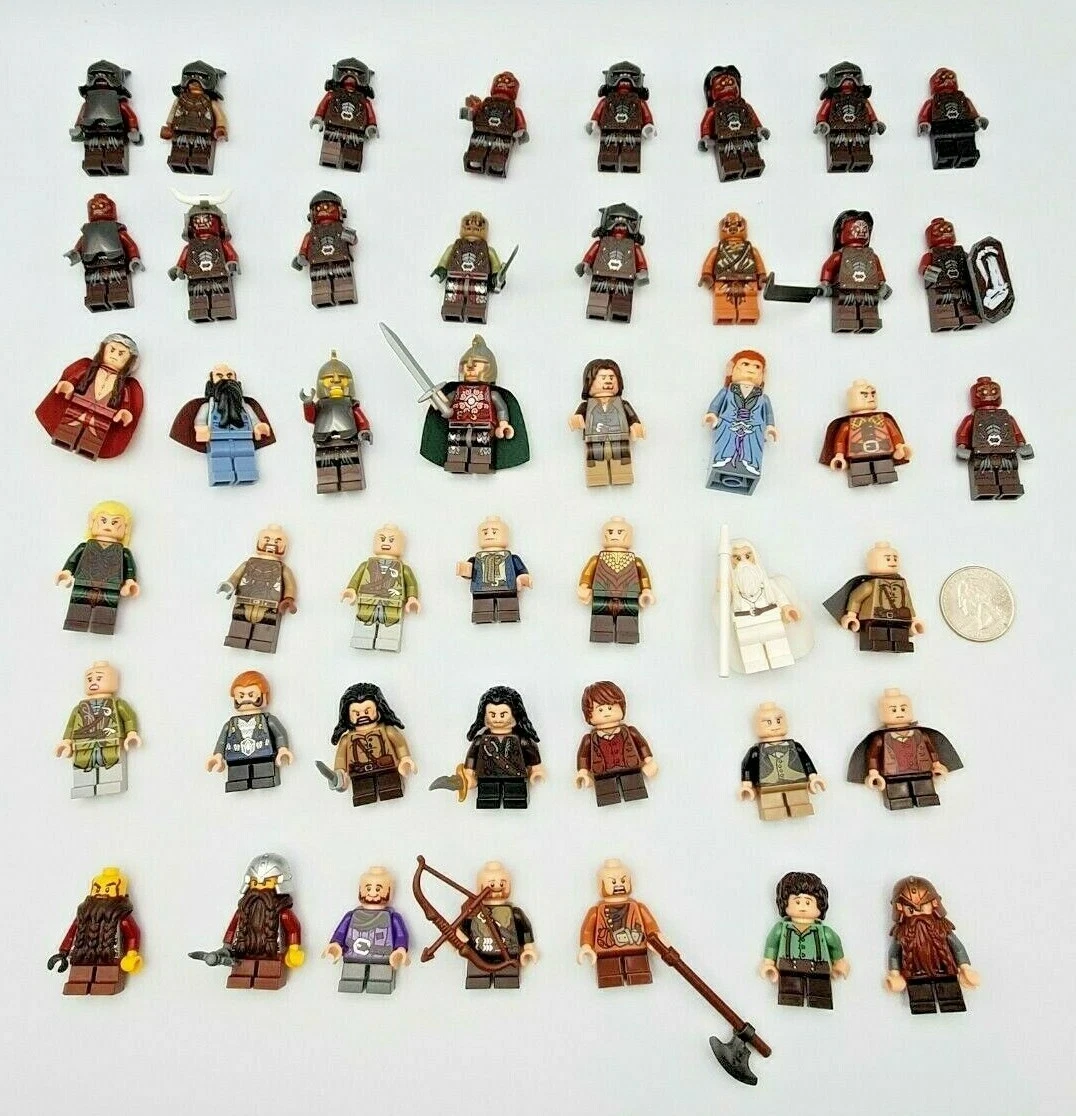 LEGO Lord of the Rings Hobbit Minifigures Lot x45 Gandalf Frodo Aragorn  Uruk-Hai