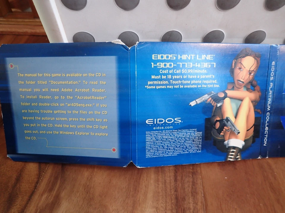 Eidos Platinum Collection (PC CD) Paper fold Tomb Raider the Lost Artifact, demo - Image 2 of 4