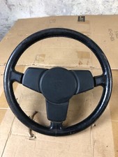 Porsche 944 Steering Wheel Black three spoke leather