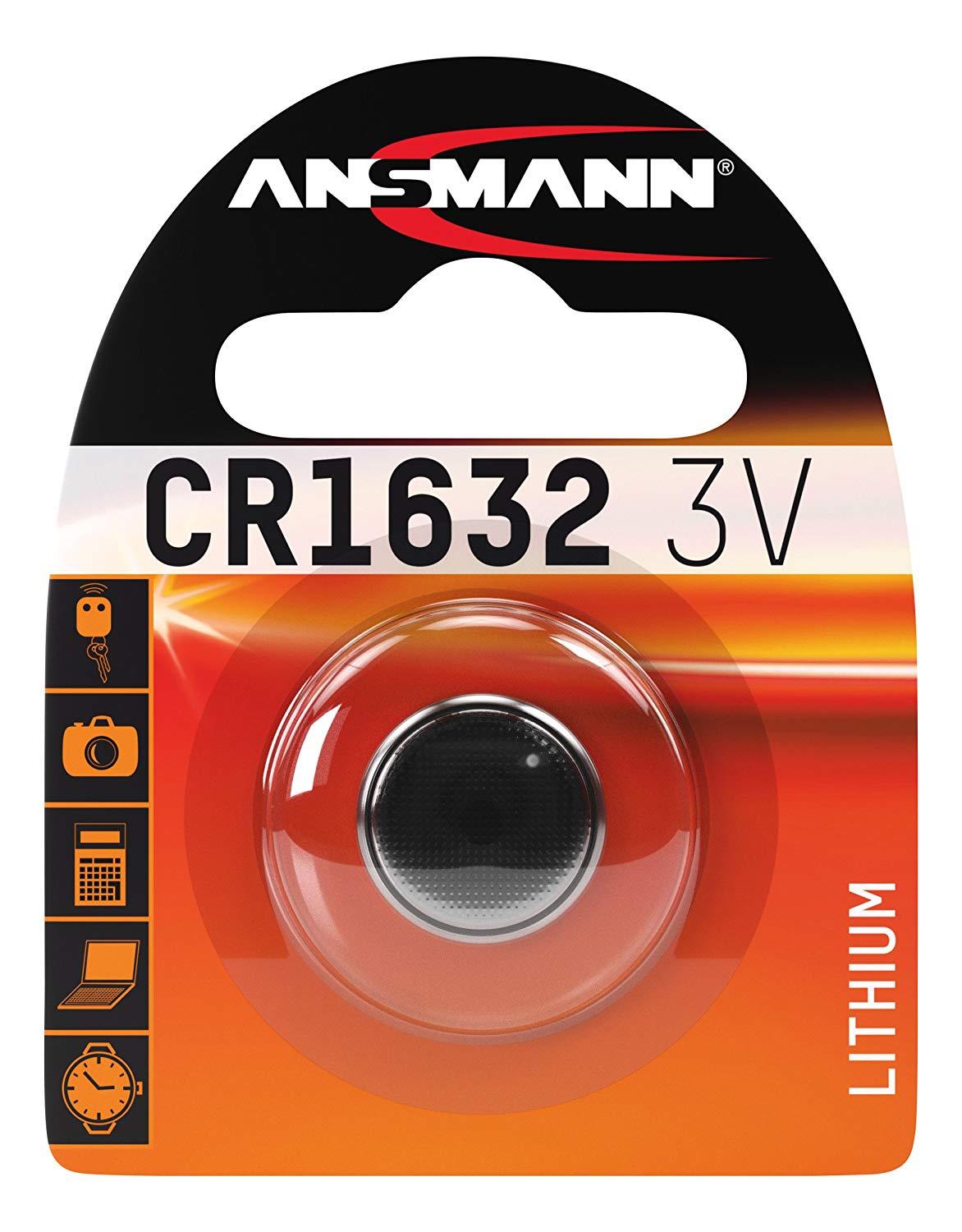 AnSmann CR1632 3V Lithium Button Battery Cell For High Drain Devices