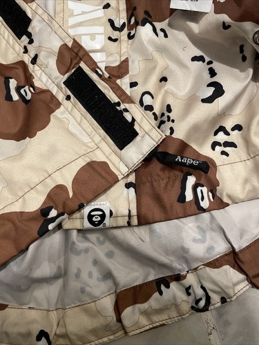 AAPE By A Bathing Ape BAPE Bape Sta Desert Camo Windbreaker Jacket SZ M RARE - Picture 9 of 13