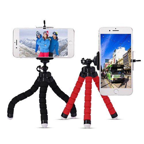 Trépied à selfie flexible pour téléphone portable pieuvre trépied support de bureau - Photo 1/23