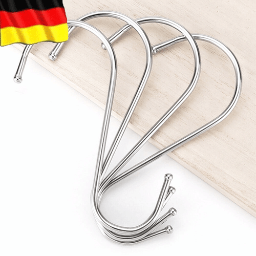 50/100STK S-Haken Küchenhaken Fleischerhaken Metallhaken Edelstahlhaken S-Form - Bild 12 von 14