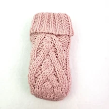 Baby GAP Toddler Girls Size S/M Pink Cable Knit Warm Winter Mittens