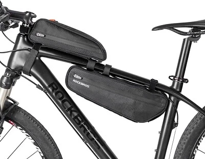 ROCKBROS Fahrradrahmentasche Satteltasche 2 in1 Fahrradtasche Wasserabweisend